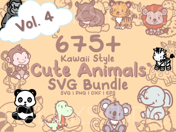 675 Kawaii Animals SVG Illustrations Review