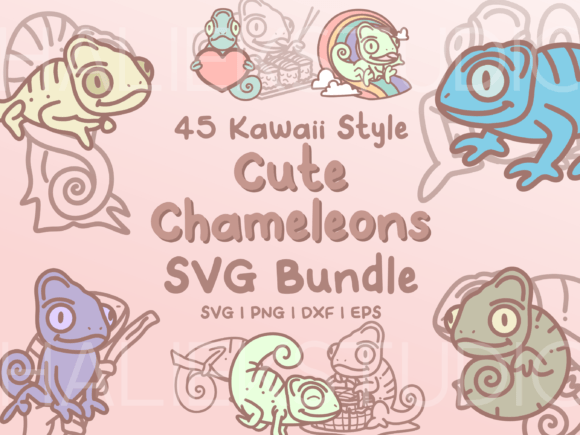 Chameleons SVG Illustrations: Graphics Review