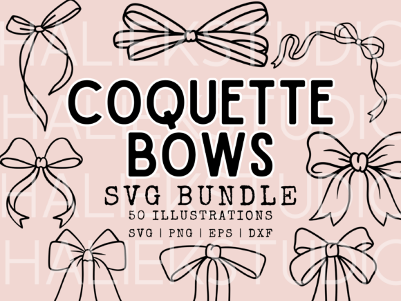 Coquette Bows SVG Illustrations: Graphics Review