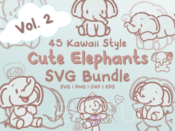 Elephants SVG Illustrations Vol. 2 Review