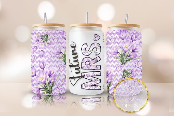 Future Mrs Glitter Libbey Glass Wrap Graphics & Crafts