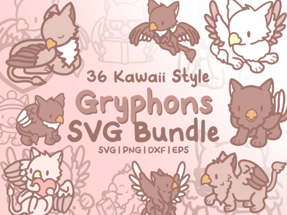 Gryphon SVG Illustrations: Cute Graphics & Illustrations