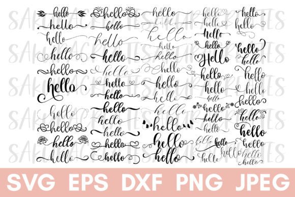 Hello Graphic Door Mat: Hand Lettered Graphics & Crafts