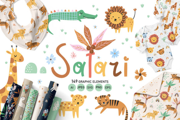 Safari Kids Illustrations: Graphics Review