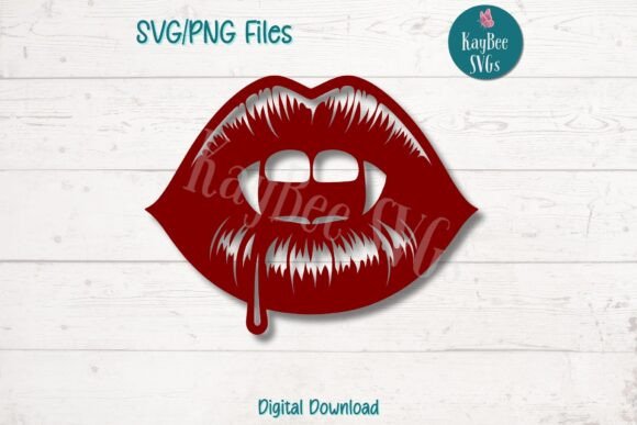 Vampire Lips Graphics for Crafts and Branding