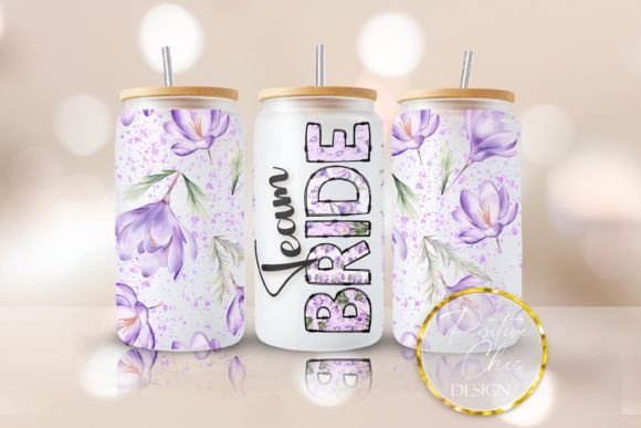 Wedding Team Bride Libbey Cup Wrap PNG Review