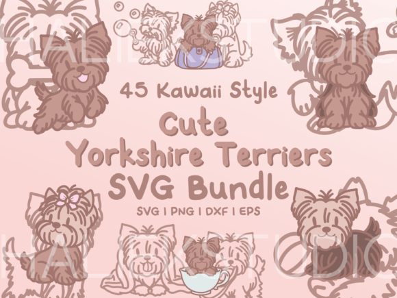 Yorkshire Terrier SVG Illustrations & Graphics